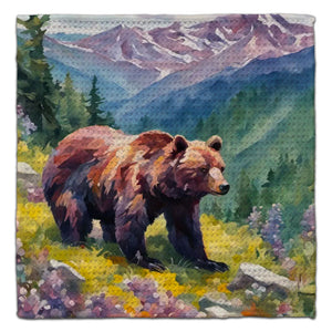 Bear Walking Eco-Friendly Washcloth