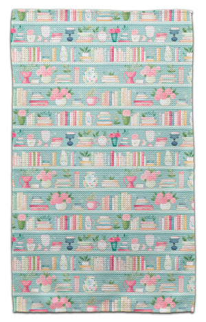 Aqua Bookshelves Eco-Friendly Towel