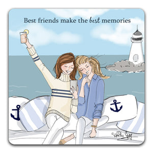 RH1-101 Best Friends Make Drink Coaster by Rose Hill Design Studio