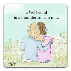 "A Best Friend" Drink Coasters by Heather Stillufsen