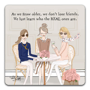 "As We Grow Older" Drink Coasters by Heather Stillufsen