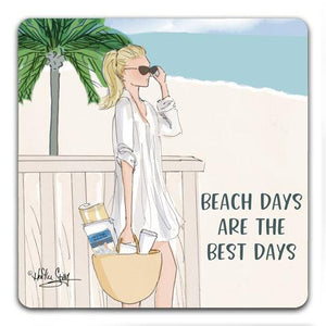 "Beach Days" Drink Coaster by Heather Stillufsen