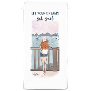 "Let Your Dreams" Flour Sack Towel by Heather Stillufsen
