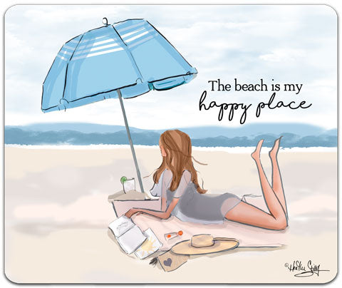 "The Beach Is" Mouse Pad by Heather Stillufsen