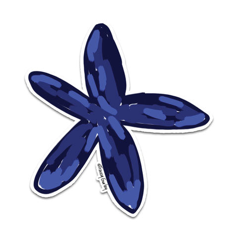 "Blue Starfish" Vinyl Decal by Tracey Gurley