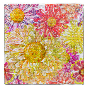 Yellow Mum Eco-Friendly Washcloth