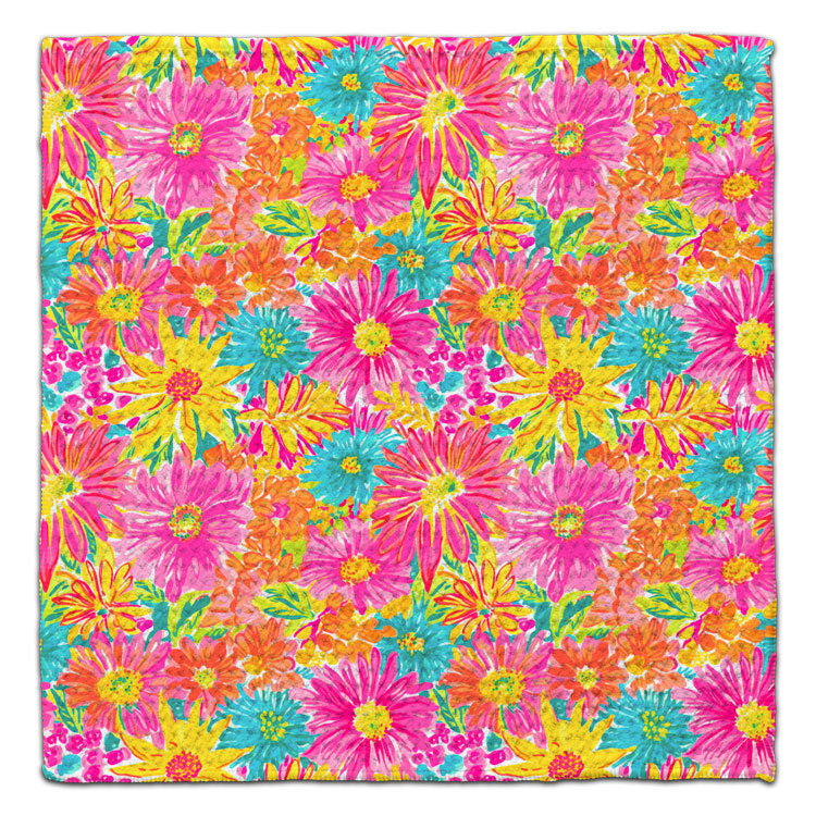 Confetti Flowers Eco-Friendly Washcloth - CJ Bella Co.