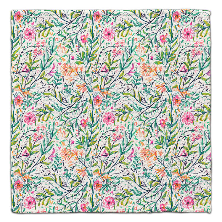 Flowers In Motion Eco-Friendly Washcloth - CJ Bella Co.