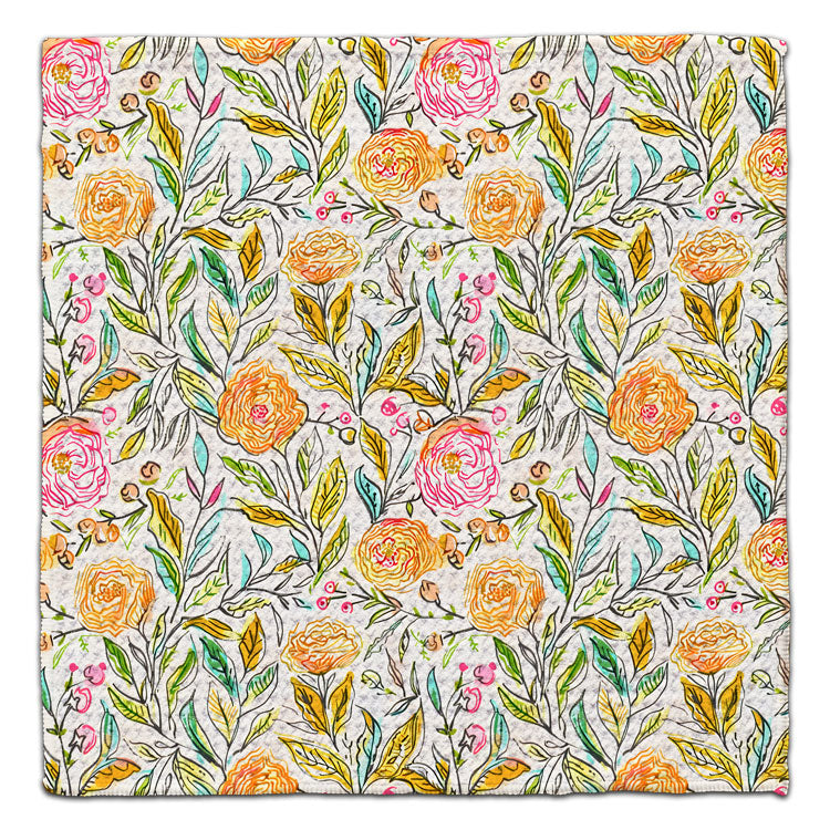 Yellow Rose Eco-Friendly Washcloth