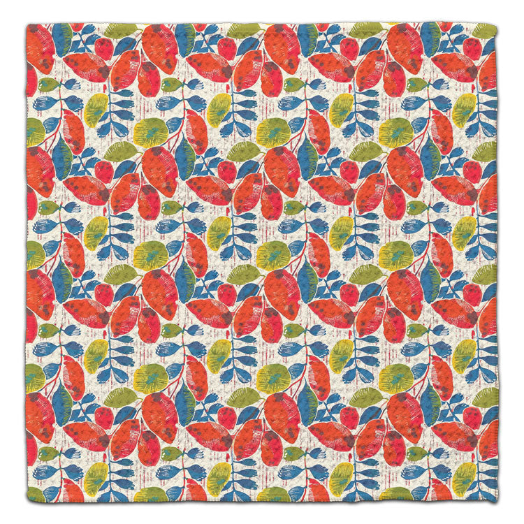 Red Leaves Eco-Friendly Washcloth