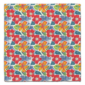 Red & Yellow Nasturtium Eco-Friendly Washcloth
