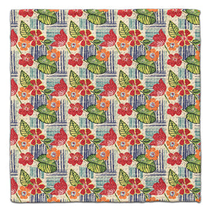 Plaid Nasturtium Eco-Friendly Washcloth