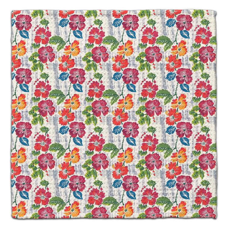 Orange & Red Nasturtium Eco-Friendly Washcloth