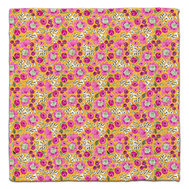 Pink & Yellow Pansy Eco-Friendly Washcloth