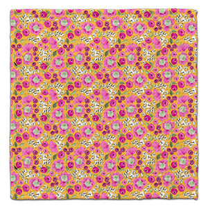 Pink & Yellow Pansy Eco-Friendly Washcloth