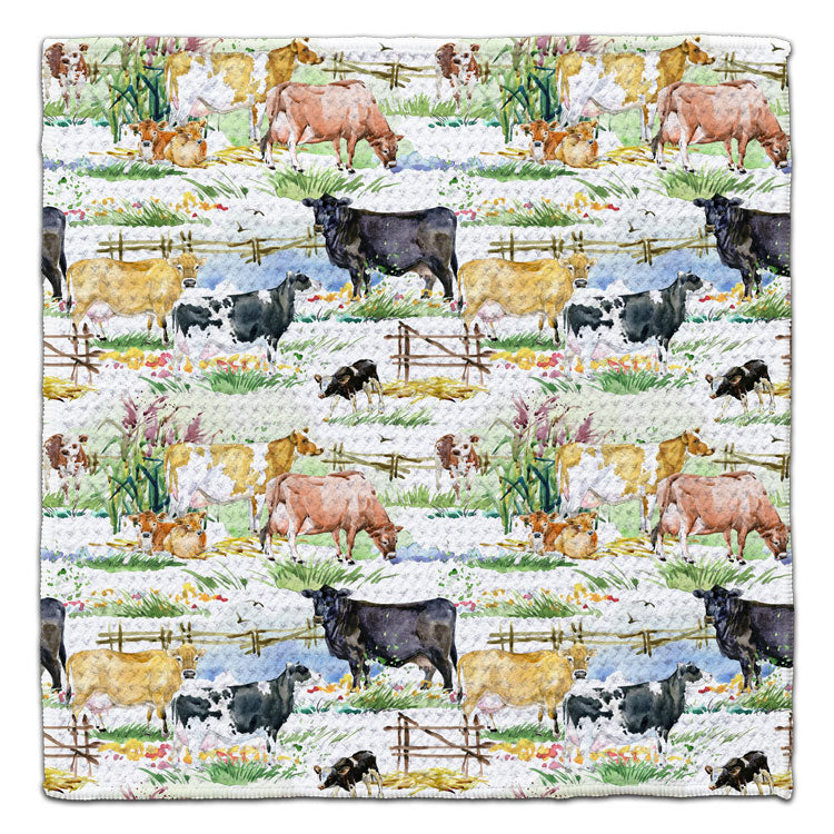 Cow Country Eco-Friendly Washcloth - CJ Bella Co.