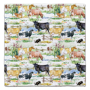 Cow Country Eco-Friendly Washcloth - CJ Bella Co.