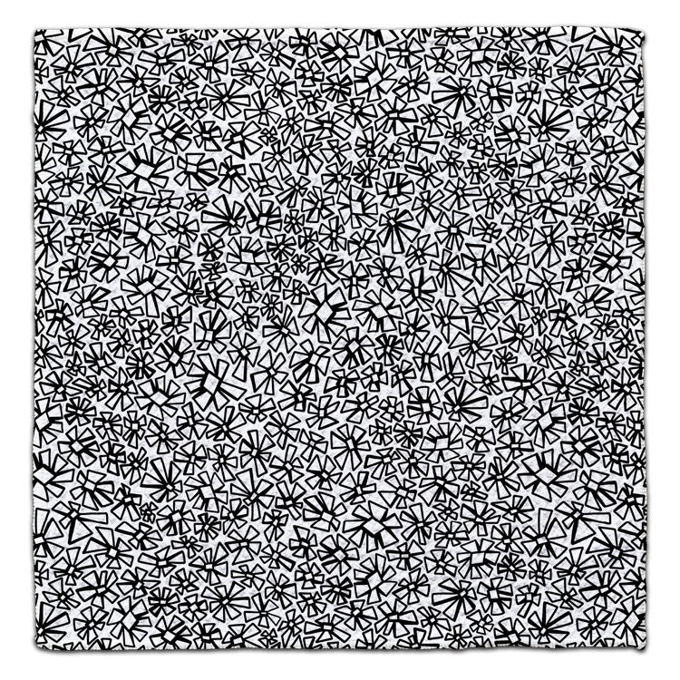 Black & White Daisy Eco-Friendly Washcloth