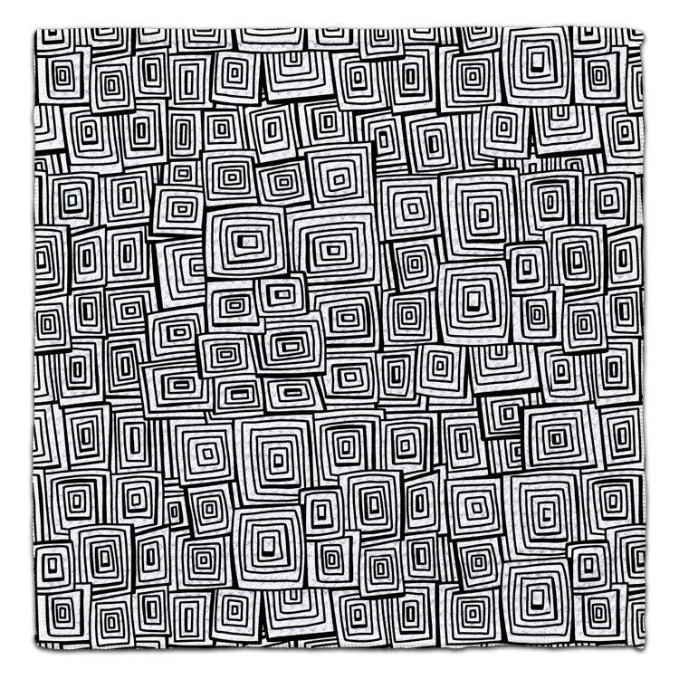 Black & White Square Eco-Friendly Washcloth