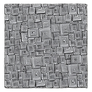 Black & White Square Eco-Friendly Washcloth