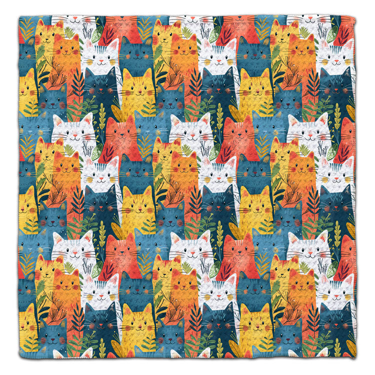Colorful Kitties Eco-Friendly Washcloth - CJ Bella Co.