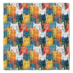 Colorful Kitties Eco-Friendly Washcloth