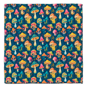 Trippy Mushrooms Eco-Friendly Washcloth