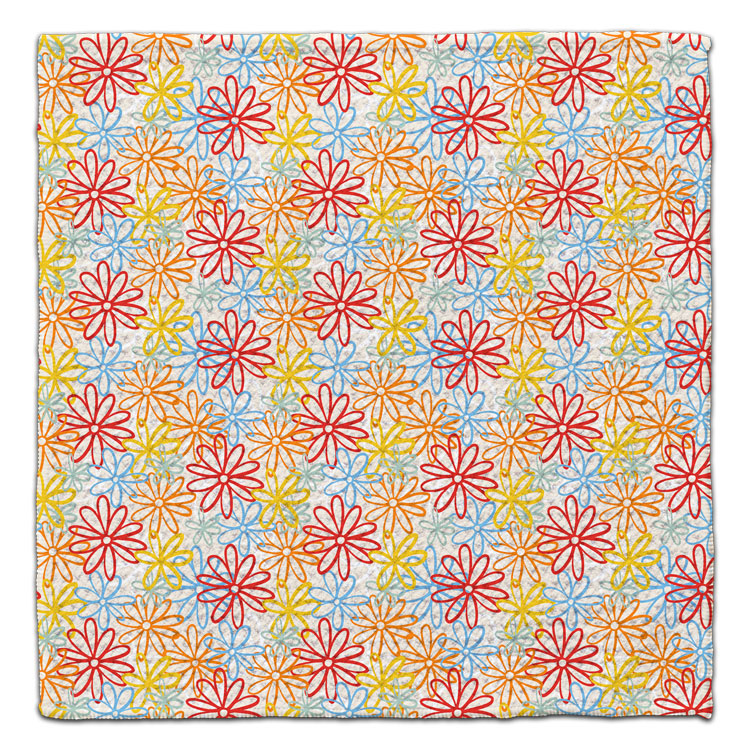 Daisy Outline Eco-Friendly Washcloth - CJ Bella Co.