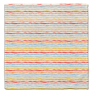 Wavy Colorful Lines Eco-Friendly Washcloth