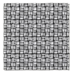Black & White Basketweave Eco-Friendly Washcloth - CJ Bella Co.