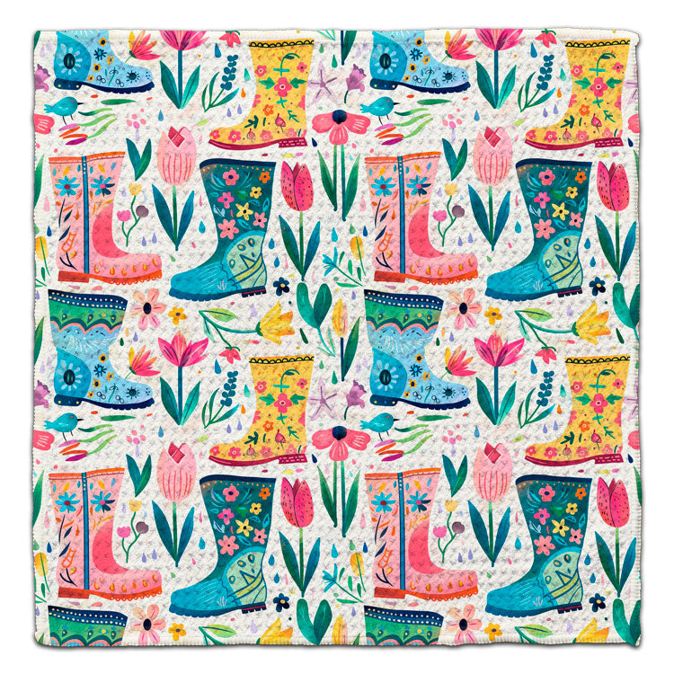 Rain Boots Eco-Friendly Washcloth