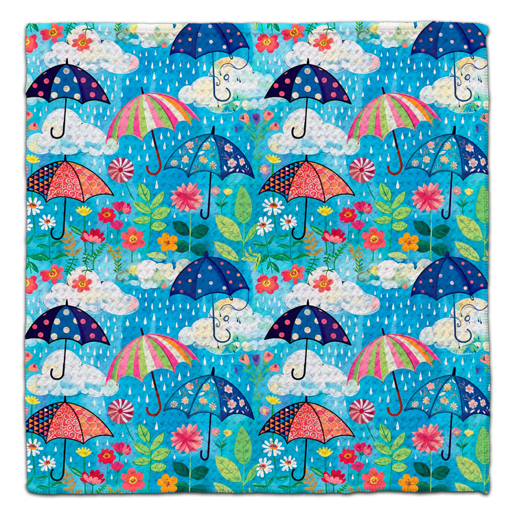 Umbrella's w/Rain Eco-Friendly Washcloth