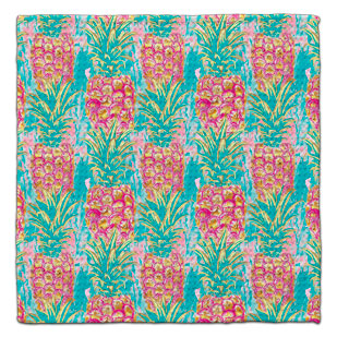 Pineapple Gold/Teal Eco-Friendly Washcloth