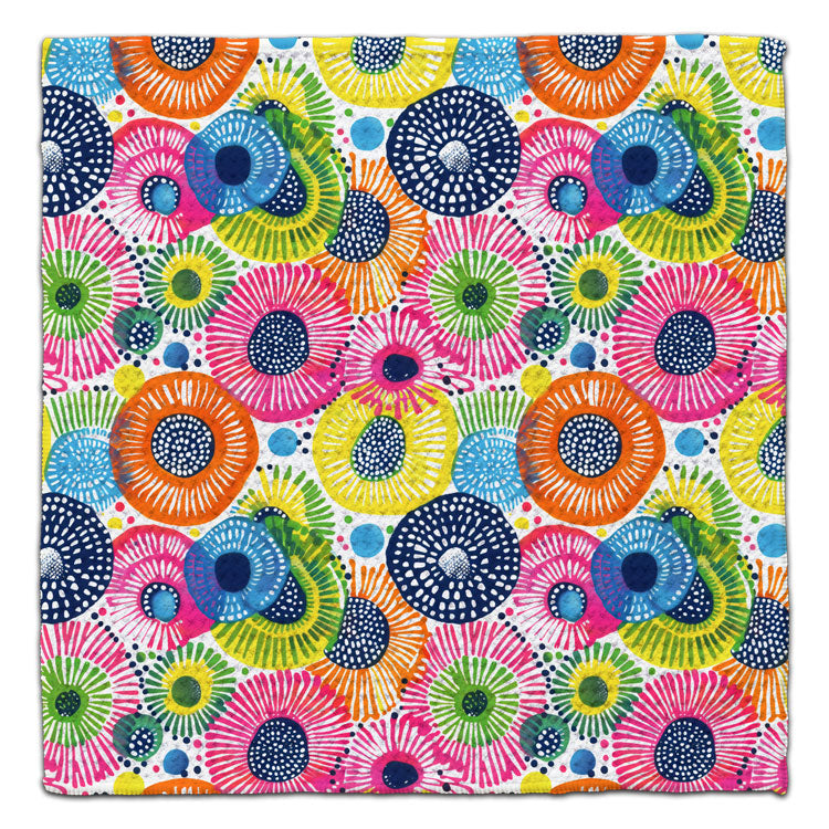 Orange/Black Sea Urchin Eco-Friendly Washcloth