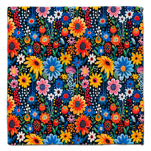 Flowers Midnight Garden Eco-Friendly Washcloth