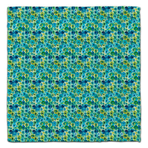 Blue/Green Ink Blobs Eco-Friendly Washcloth