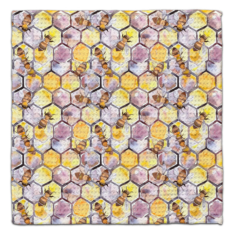 Honeycomb Bees Eco-Friendly Washcloth