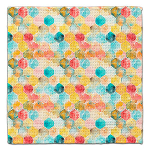 Honeycomb Pink/Blue Eco-Friendly Washcloth