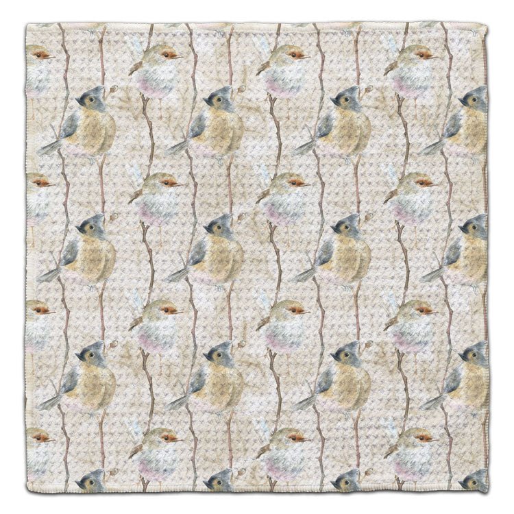 Sparrows and Tufted Jays Eco-Friendly Washcloth