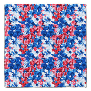 Red, White, Blue Magnolias Eco-Friendly Washcloth - CJ Bella Co.