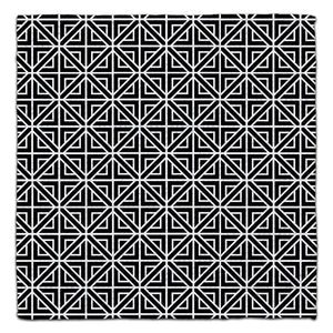 Black & White Squares & Diamonds Eco-Friendly Washcloth - CJ Bella Co.
