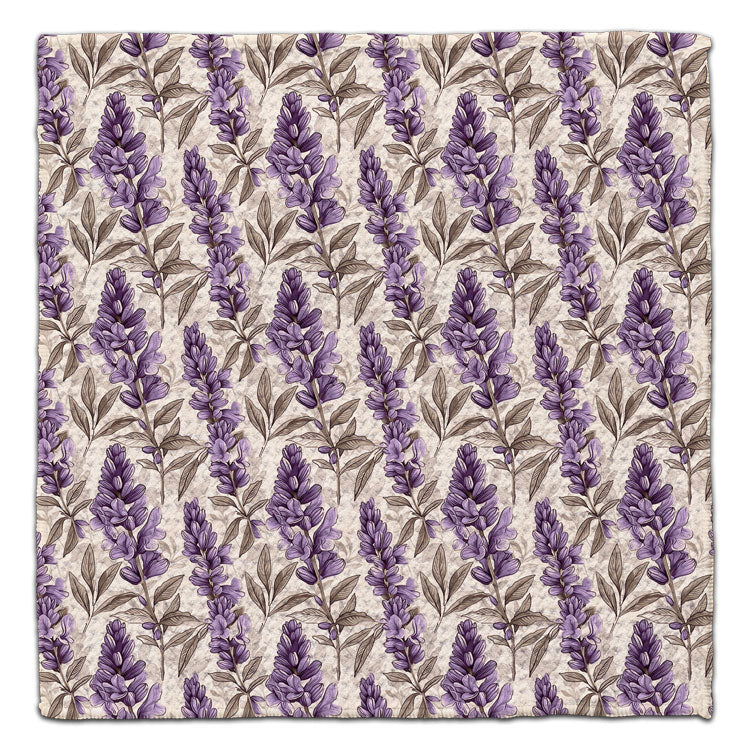 Beige Background Lupine Eco-Friendly Washcloth - CJ Bella Co.