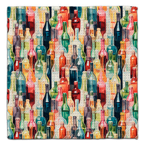 Wine Bottles Eco-Friendly Washcloth