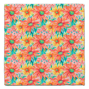 Orange Sunflowers Eco-Friendly Washcloth