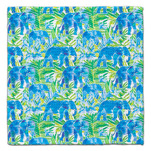 Blue Elephants Eco-Friendly Washcloth