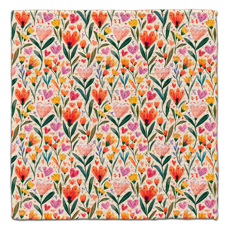 Pink & Orange Tulips Eco-Friendly Washcloth