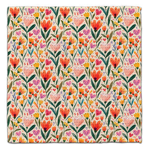 Pink & Orange Tulips Eco-Friendly Washcloth