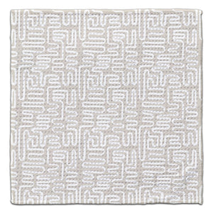 Beige Geo Pipes Eco-Friendly Washcloth - CJ Bella Co.