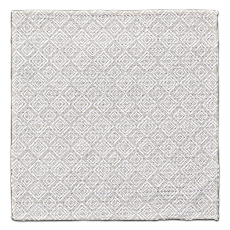 Beige Geo Diamonds Eco-Friendly Washcloth - CJ Bella Co.