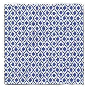 Blue Geo Double Diamond Eco-Friendly Washcloth - CJ Bella Co.